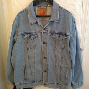 Men's Levi Trucker Light Stonewash